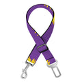 Purple Sunflower Pattern Print Dog Seat Belt