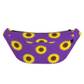 Purple Sunflower Pattern Print Fanny Pack