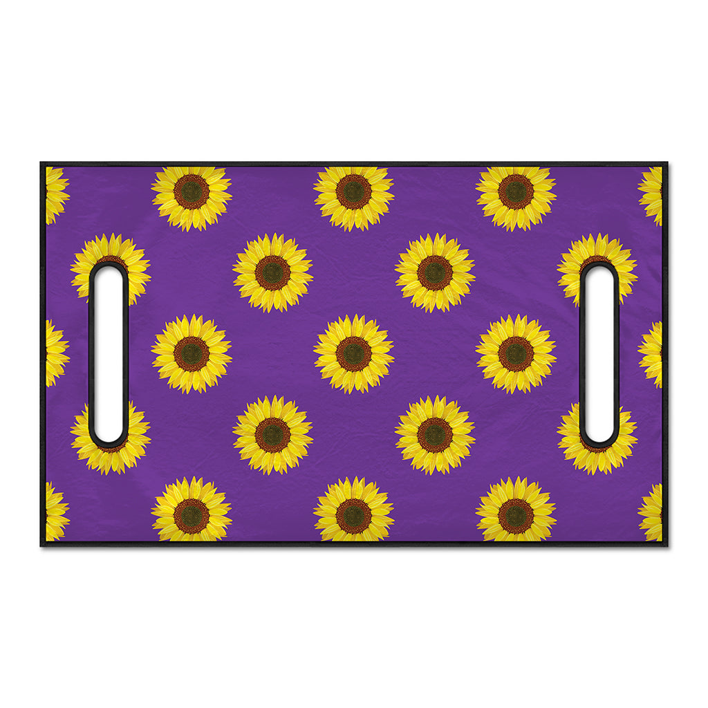 Purple Sunflower Pattern Print Golf Cart Seat Cover