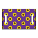 Purple Sunflower Pattern Print Golf Cart Seat Cover