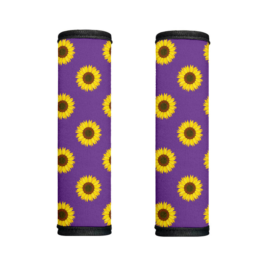 Purple Sunflower Pattern Print Handle Covers