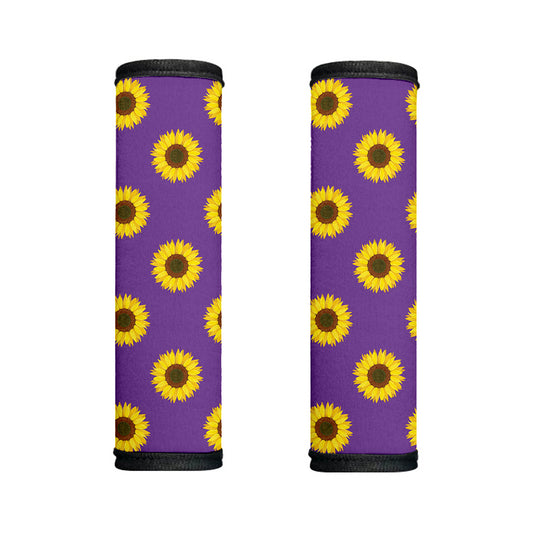 Purple Sunflower Pattern Print Handle Covers
