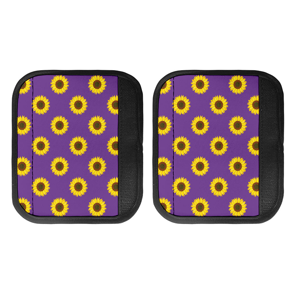 Purple Sunflower Pattern Print Handle Covers