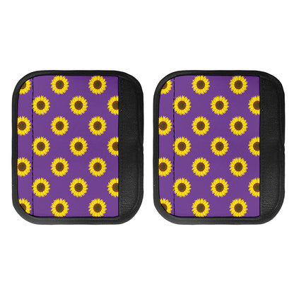 Purple Sunflower Pattern Print Handle Covers