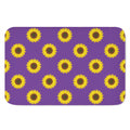 Purple Sunflower Pattern Print Indoor Door Mat