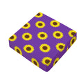 Purple Sunflower Pattern Print Outdoor Seat Cushion Cover