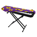 Purple Sunflower Pattern Print Piano Keyboard Cover