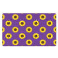 Purple Sunflower Pattern Print Polyester Doormat
