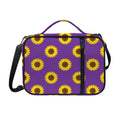 Purple Sunflower Pattern Print Shoulder Strap Bible Bag