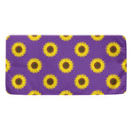 Purple Sunflower Pattern Print Towel