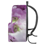 Purple Sweet Pea Print Backpack