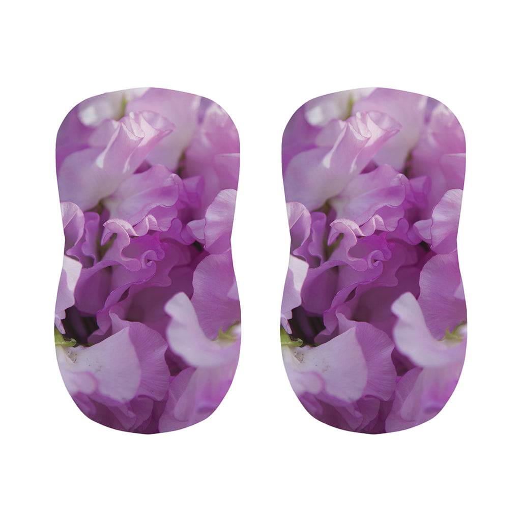 Purple Sweet Pea Print Bar Stool Covers