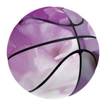 Purple Sweet Pea Print Basketball