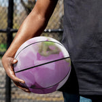 Purple Sweet Pea Print Basketball