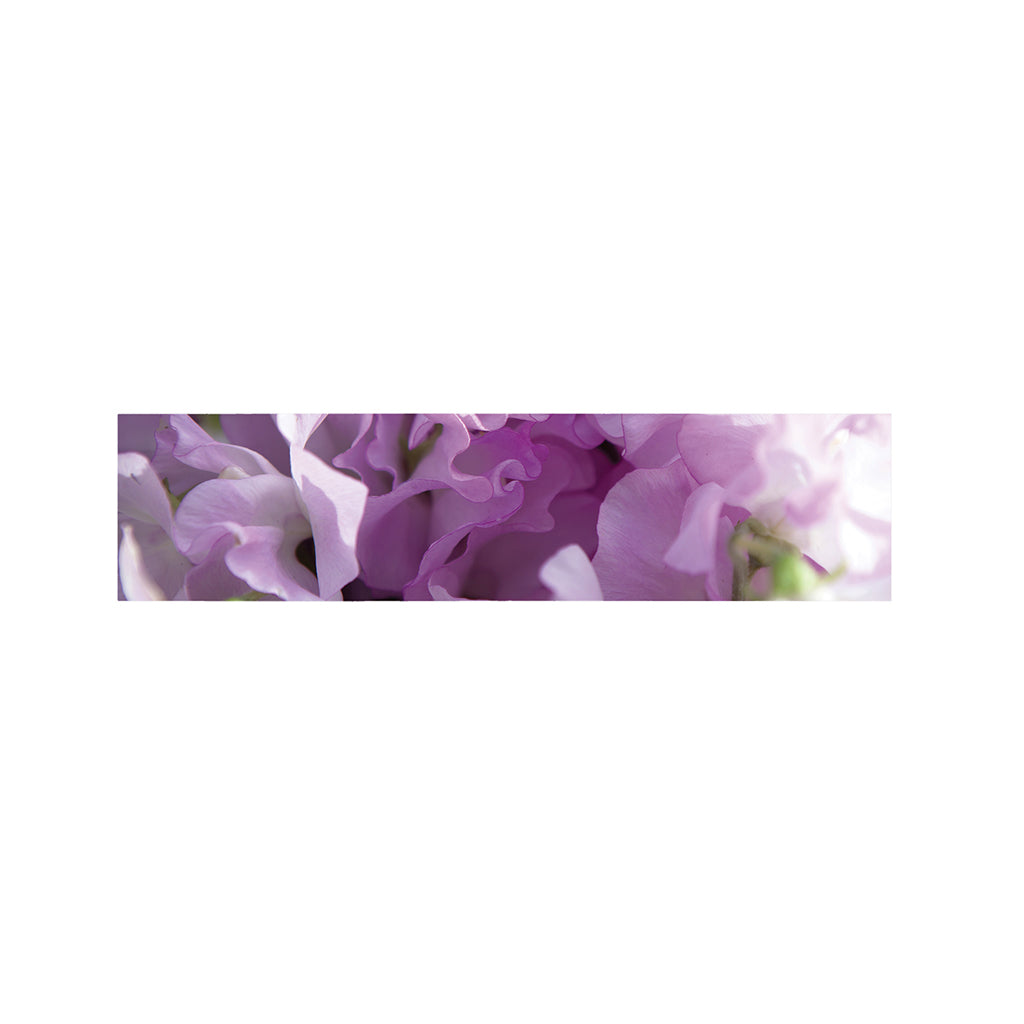 Purple Sweet Pea Print Bed Runner