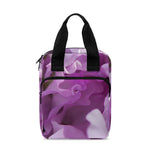 Purple Sweet Pea Print Bible Tote Bag