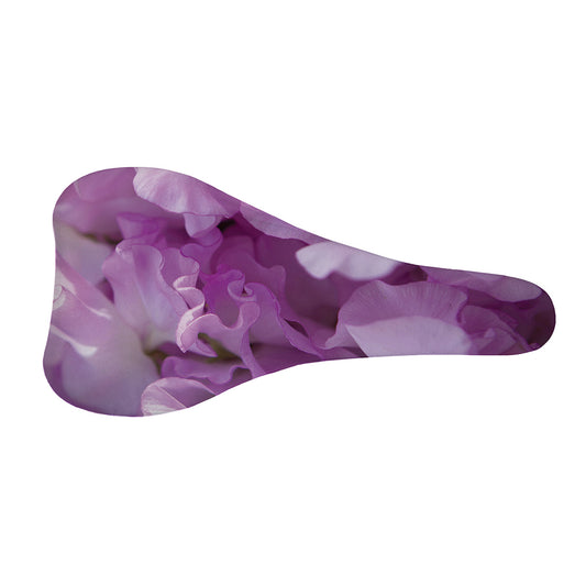 Purple Sweet Pea Print Bicycle Seat Cover