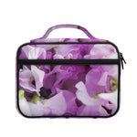 Purple Sweet Pea Print Briefcase Bible Bag