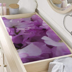 Purple Sweet Pea Print Changing Pad Cover
