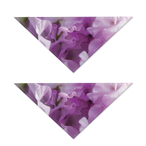 Purple Sweet Pea Print Dog Bandana