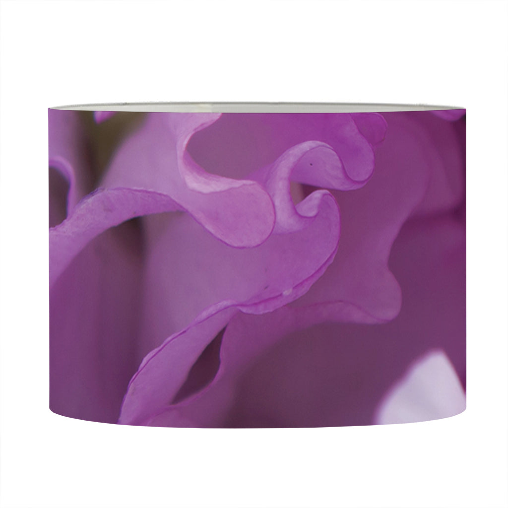 Purple Sweet Pea Print Drum Lamp Shade