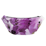 Purple Sweet Pea Print Fanny Pack