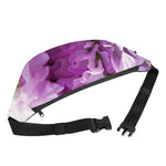 Purple Sweet Pea Print Fanny Pack