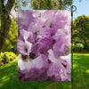 Purple Sweet Pea Print Garden Flag