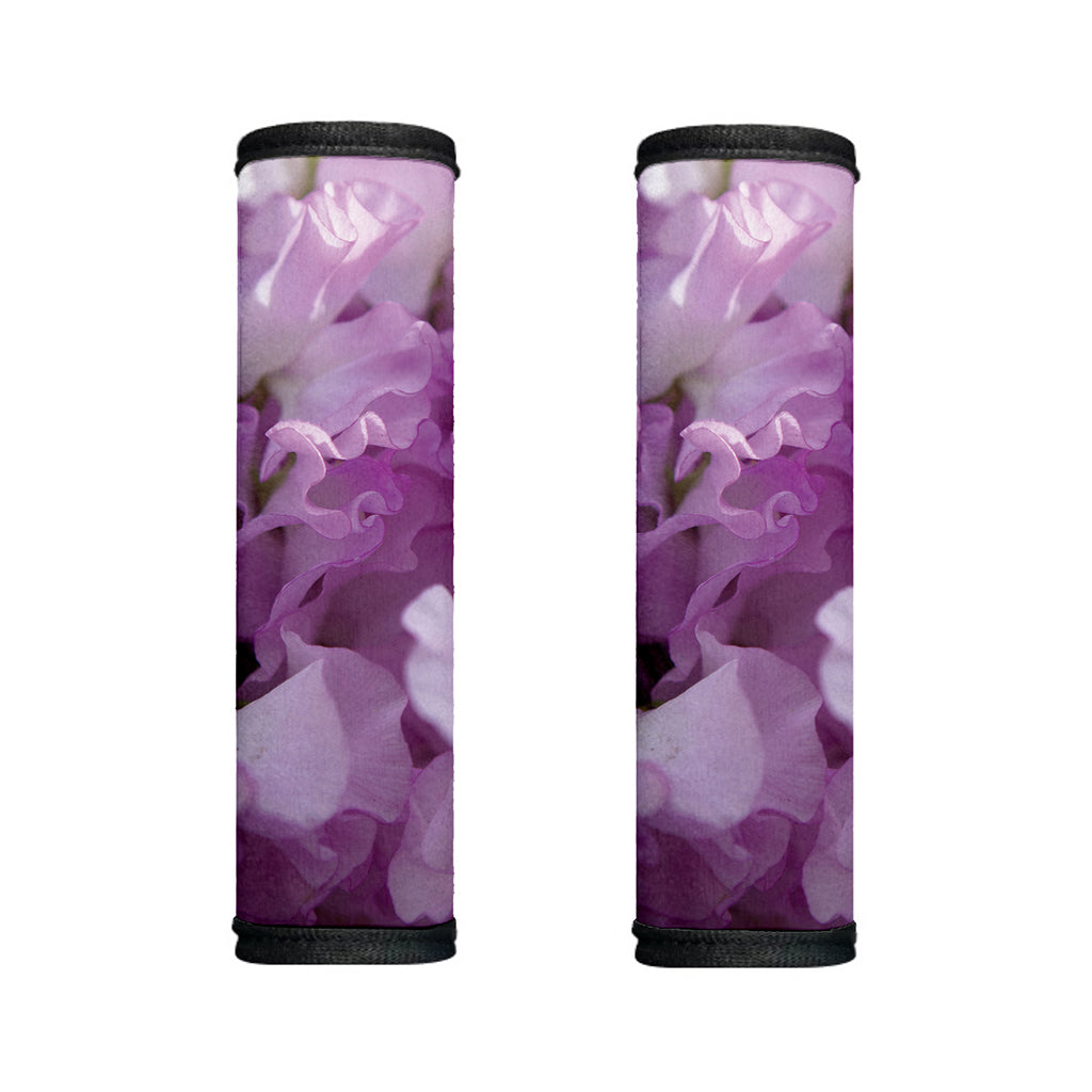 Purple Sweet Pea Print Handle Covers