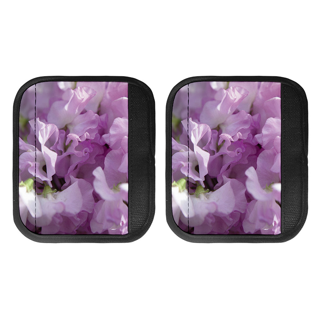 Purple Sweet Pea Print Handle Covers