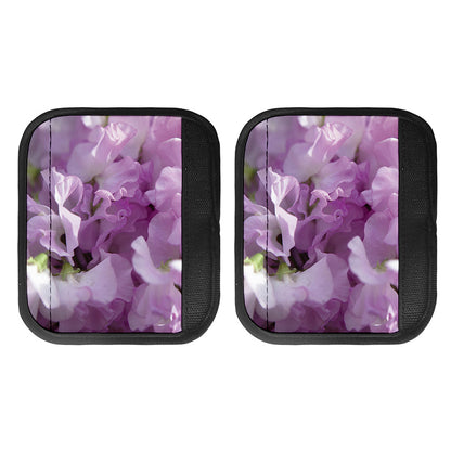 Purple Sweet Pea Print Handle Covers