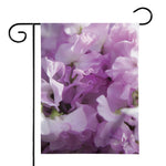 Purple Sweet Pea Print House Flag