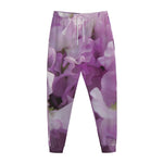 Purple Sweet Pea Print Jogger Pants