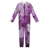 Purple Sweet Pea Print Jumpsuit