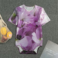 Purple Sweet Pea Print Men's Bodysuit