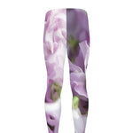 Purple Sweet Pea Print Men's leggings