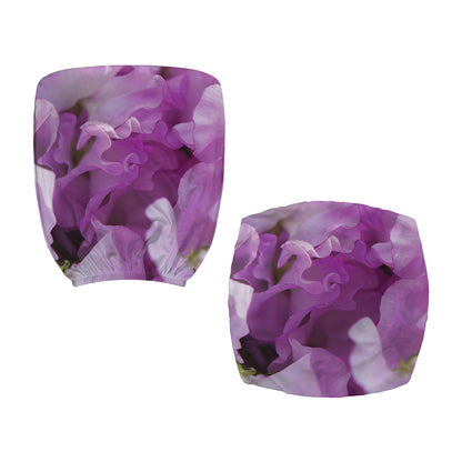 Purple Sweet Pea Print Office Chair Cover