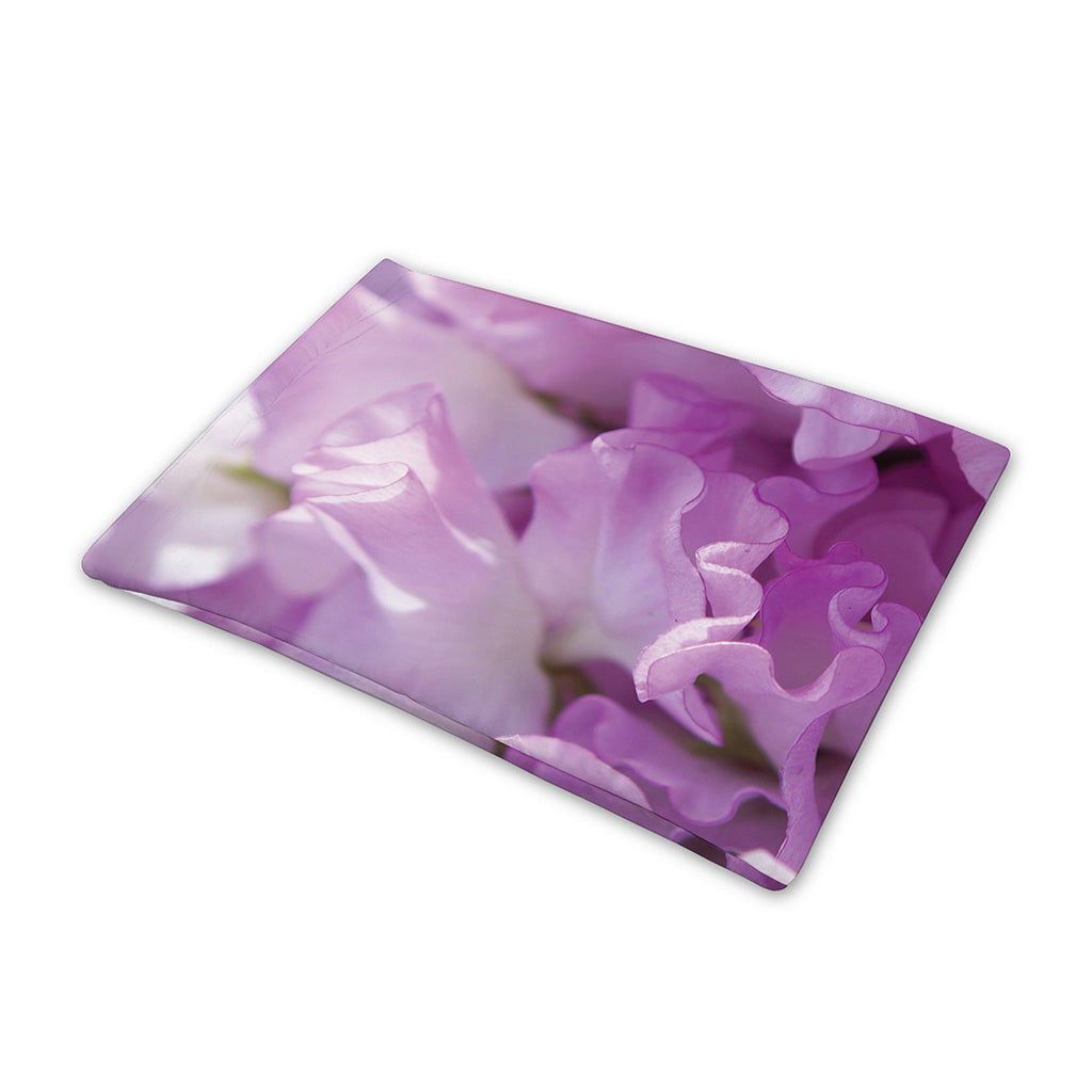 Purple Sweet Pea Print Pet Cooling Mat Cover