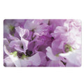 Purple Sweet Pea Print Polyester Doormat