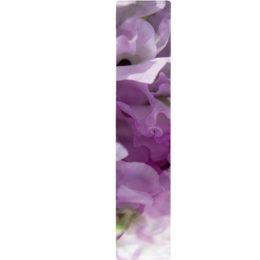 Purple Sweet Pea Print Table Runner