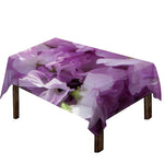 Purple Sweet Pea Print Tablecloth