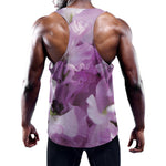 Purple Sweet Pea Print Training Tank Top