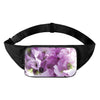 Purple Sweet Pea Print Waist Bag