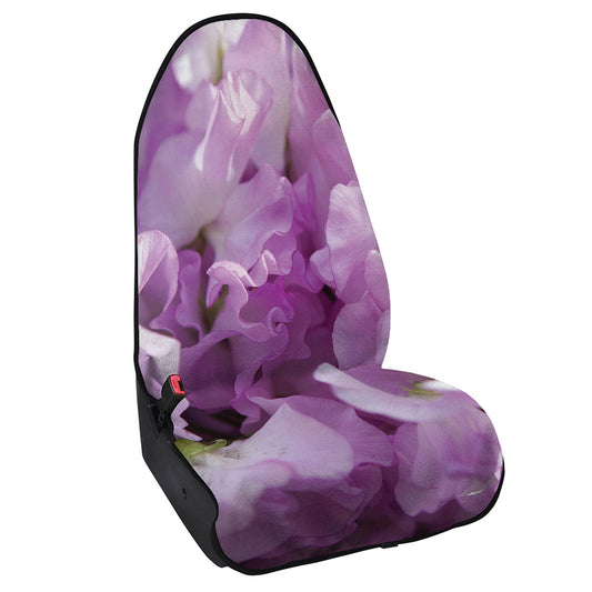 Purple Sweet Pea Print Waterproof Car Seat Cover