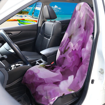 Purple Sweet Pea Print Waterproof Car Seat Cover