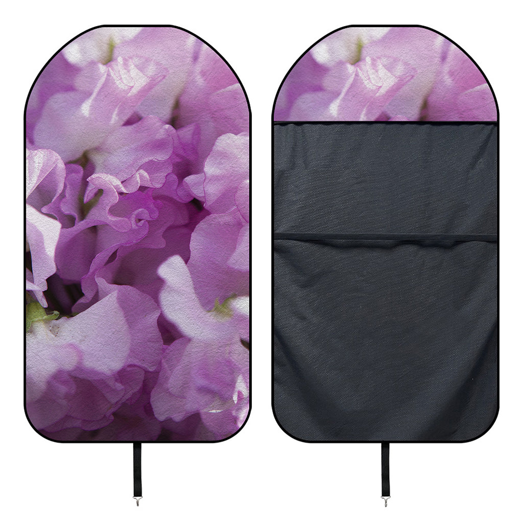 Purple Sweet Pea Print Waterproof Car Seat Cover