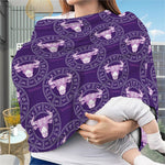 Purple Taurus Zodiac Pattern Print Baby Seat Cover