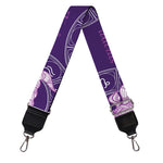Purple Taurus Zodiac Pattern Print Bag Strap