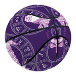 Purple Taurus Zodiac Pattern Print Basketball