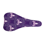Purple Taurus Zodiac Pattern Print Bicycle Seat Cover
